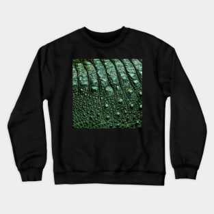 Green Alligator Skin Crewneck Sweatshirt